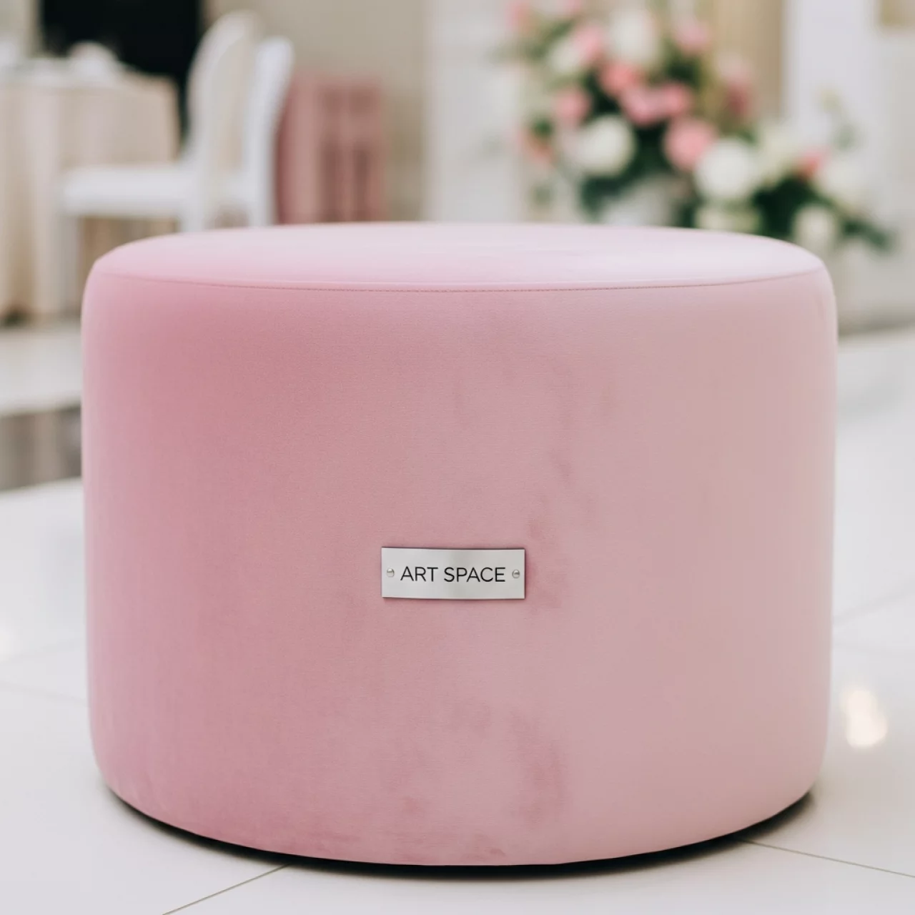 Аренда Пуф Shape круглый пудрово розовый в санатории «Октябрьский» — ART SPACE