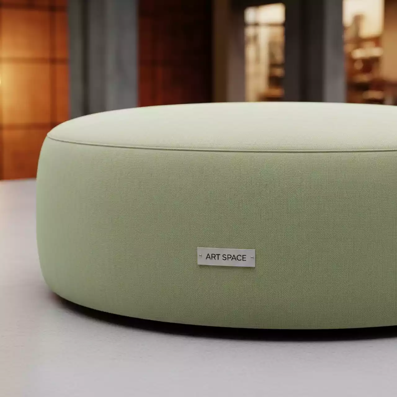 Аренда Пуф Shape круглый светло зеленый в Зимнем театре — ART SPACE