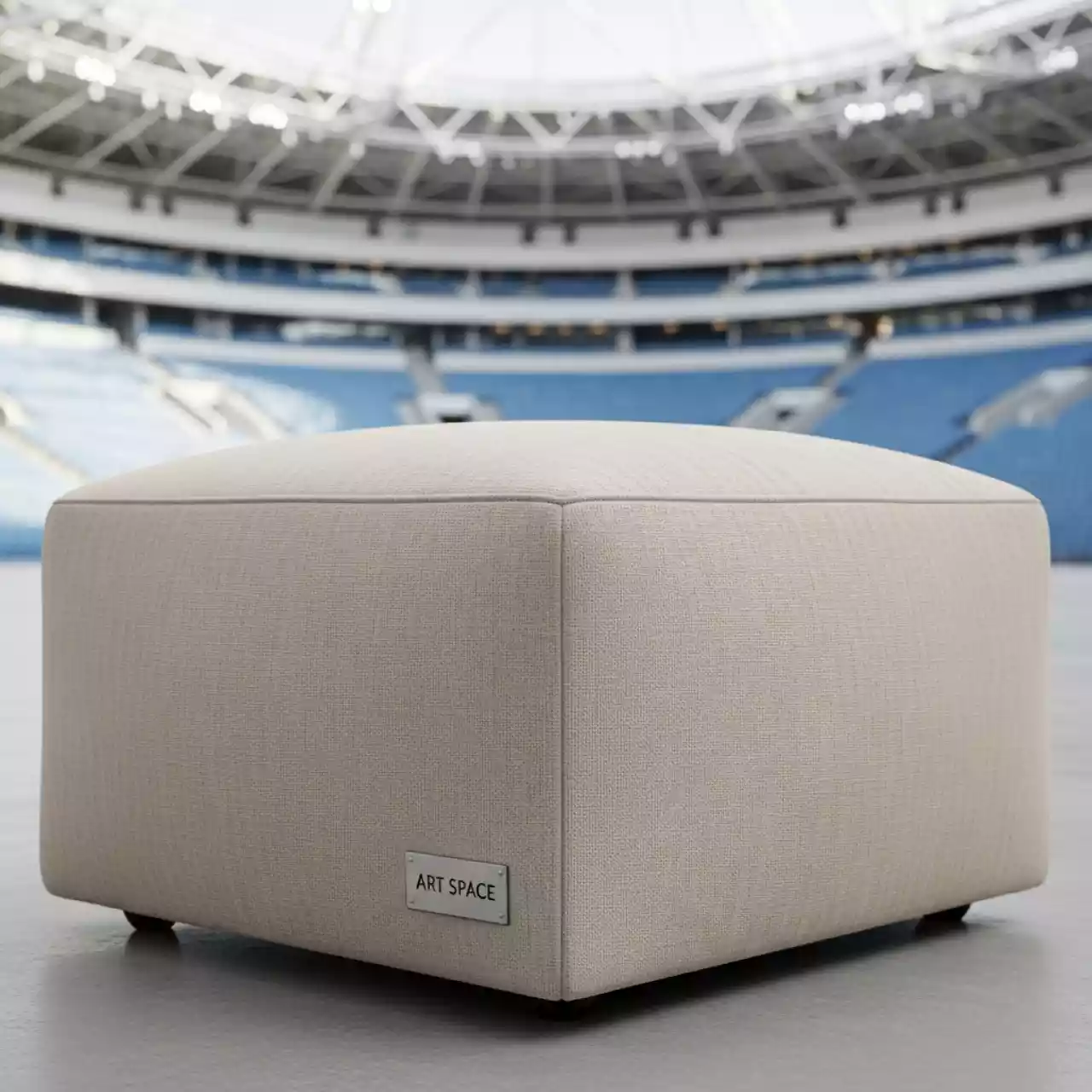 Аренда Пуф Shape квадратный бежевый в Сириус Арене — ART SPACE