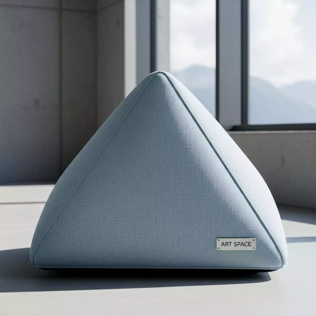 Аренда Пуф Shape треугольный бледно голубой в Radisson Hotel Rosa Khutor — ART SPACE