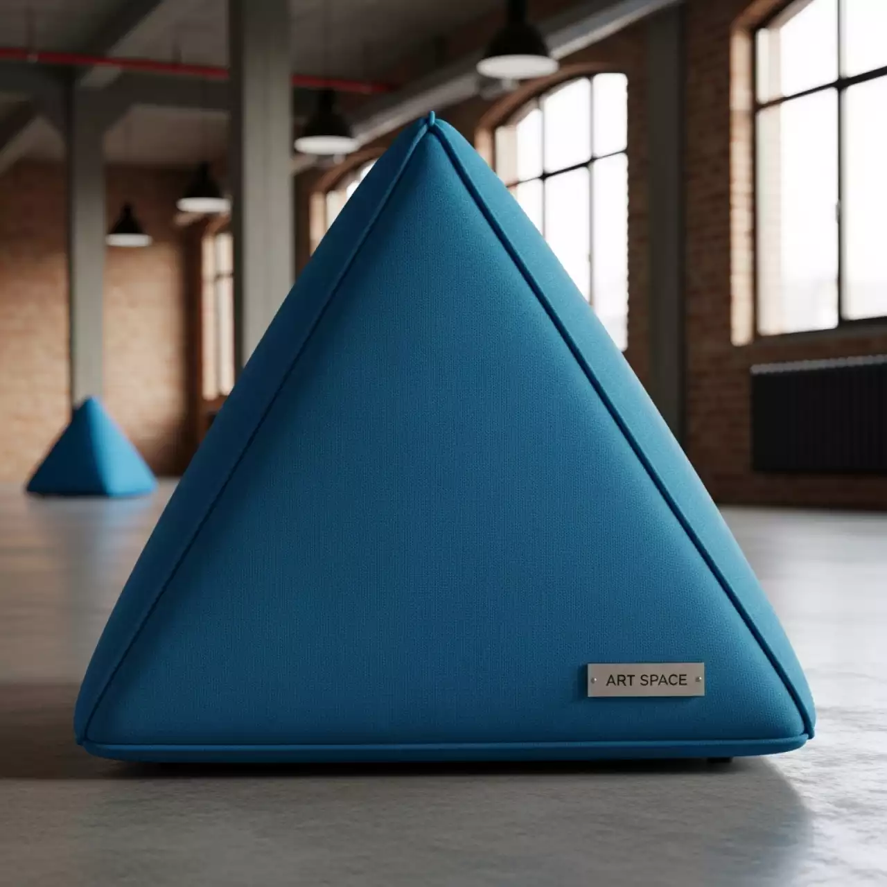 Аренда Пуф Shape треугольный голубой в комплексе «Дагомыс» — ART SPACE