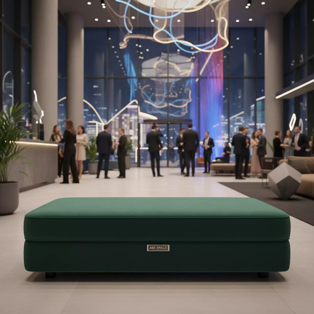 Аренда Пуф Shape вытянутый изумрудный в отеле «Звездный» — ART SPACE