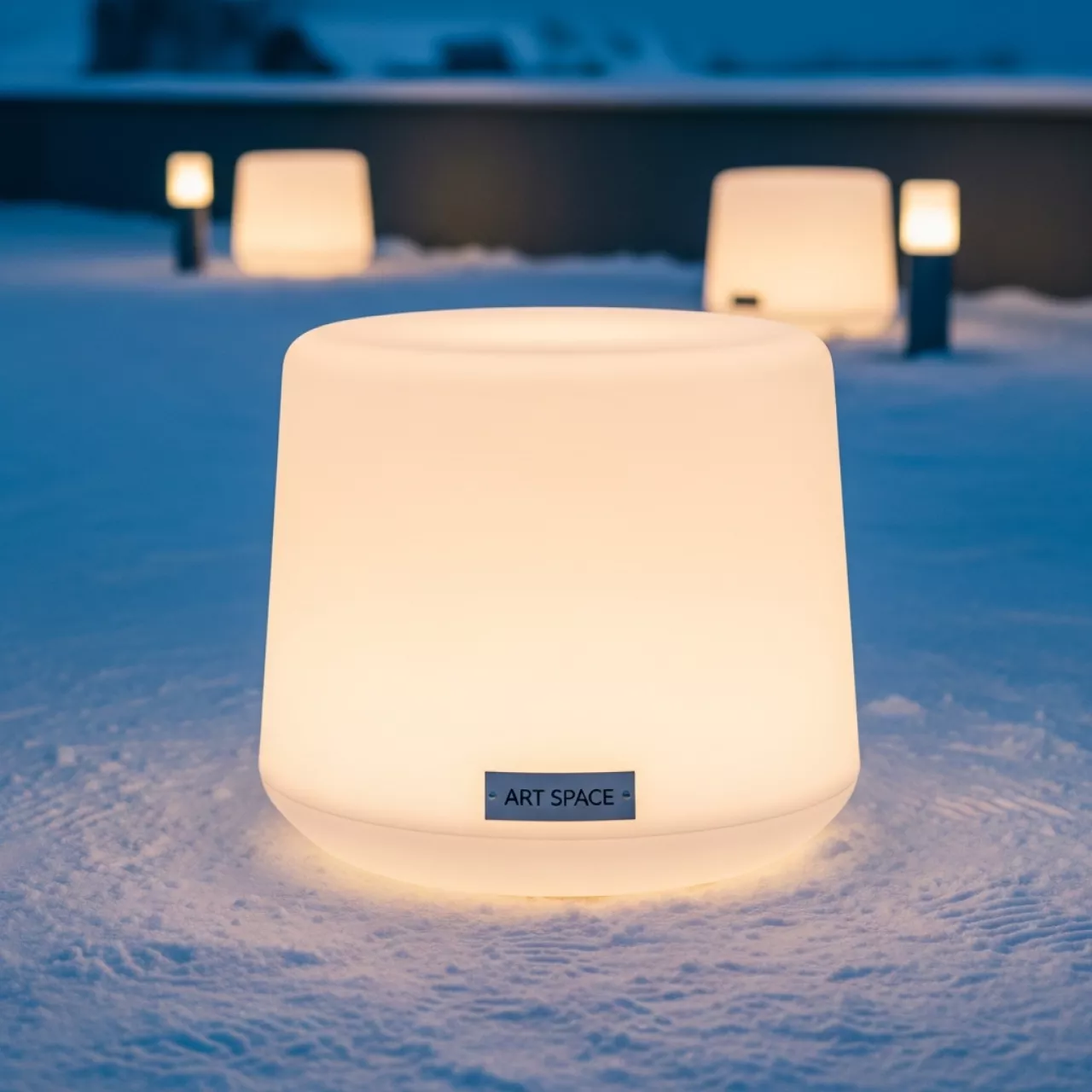 Аренда Пуф столик уличный светящийся Luminoso Wow в Mövenpick Hotel — ART SPACE