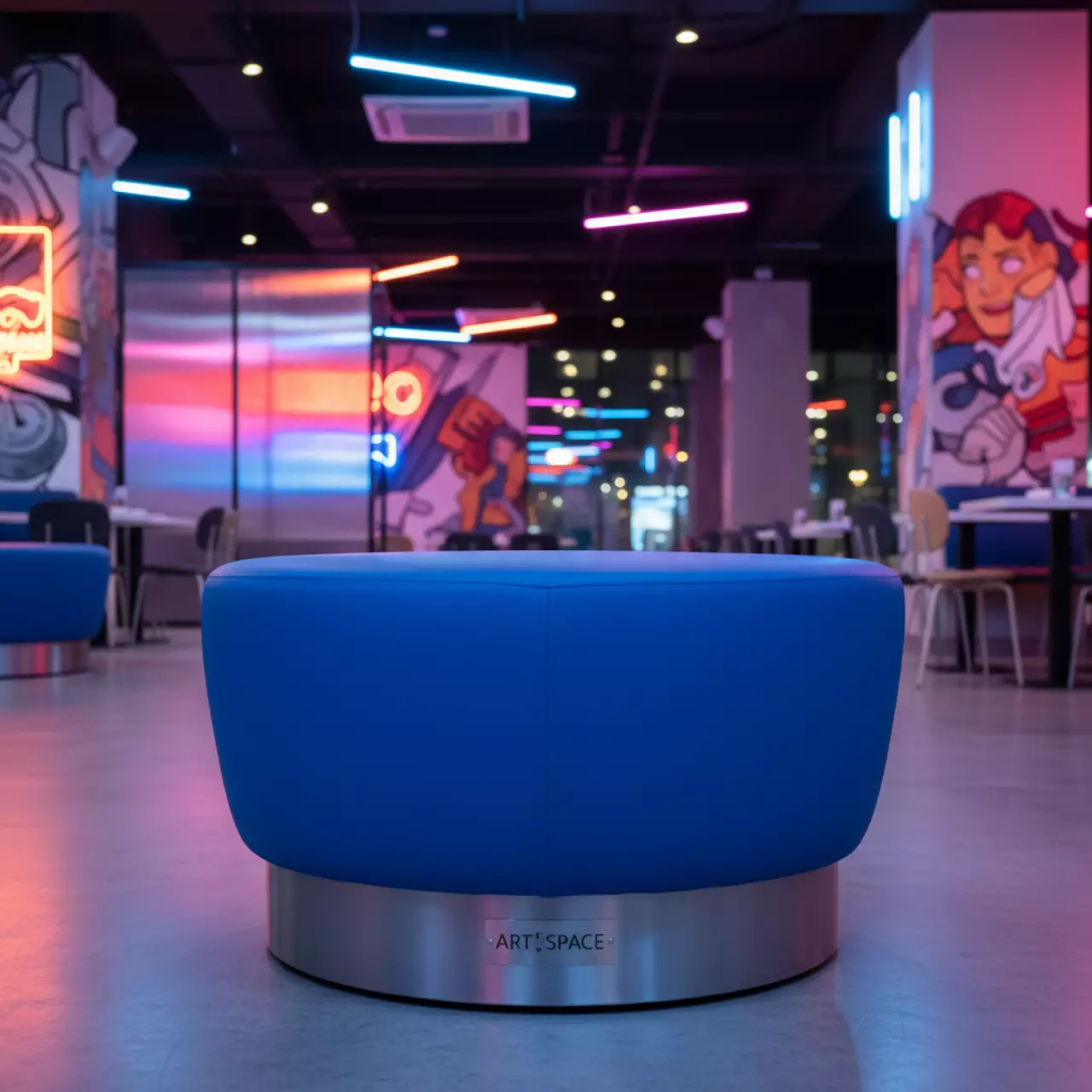 Аренда Пуф Vental синий в ресторане «Voda» — ART SPACE