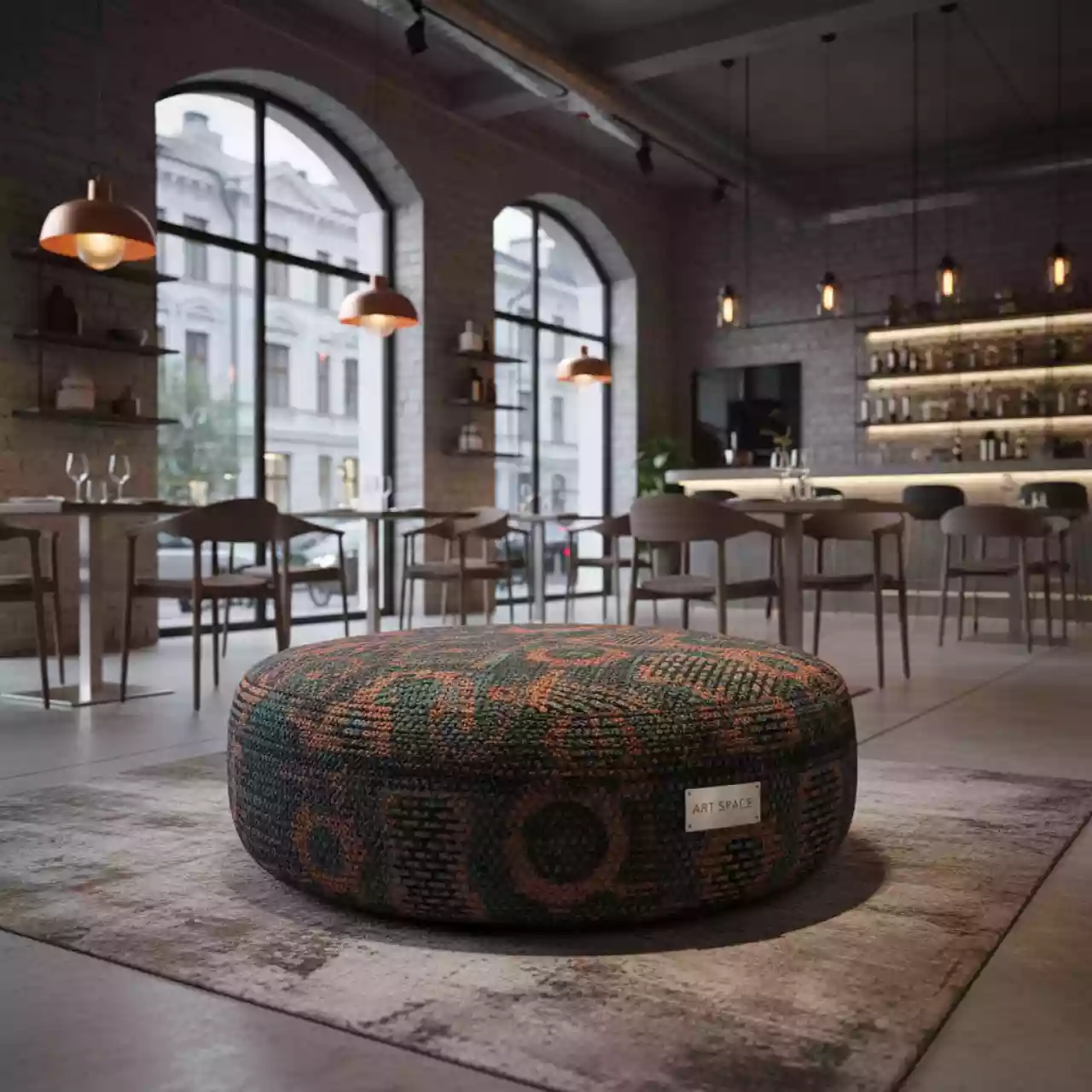 Аренда Пуфик India в ресторане «Магеллан» — ART SPACE