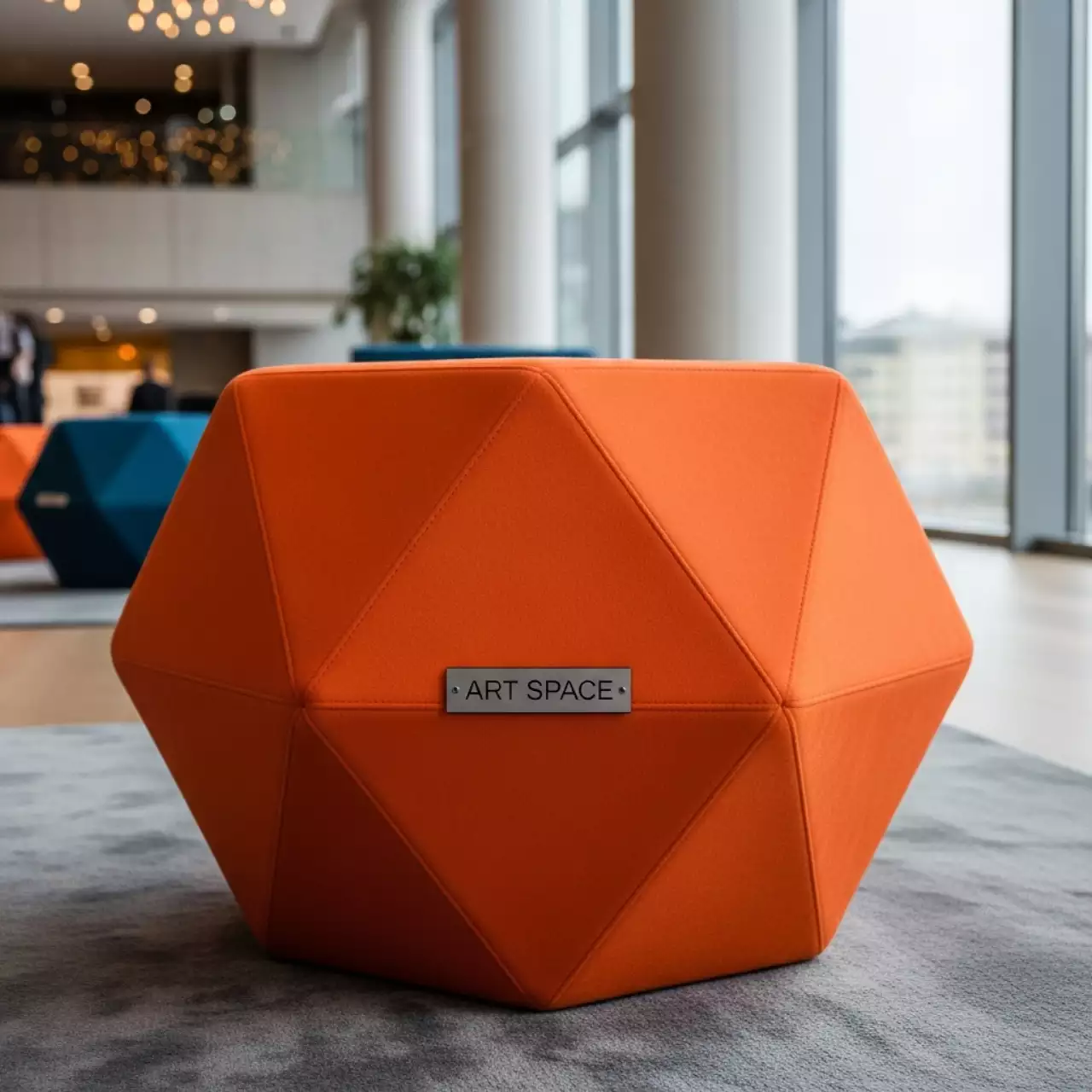 Аренда Пуфик оранжевый SHAPE в City Park Hotel Sochi — ART SPACE