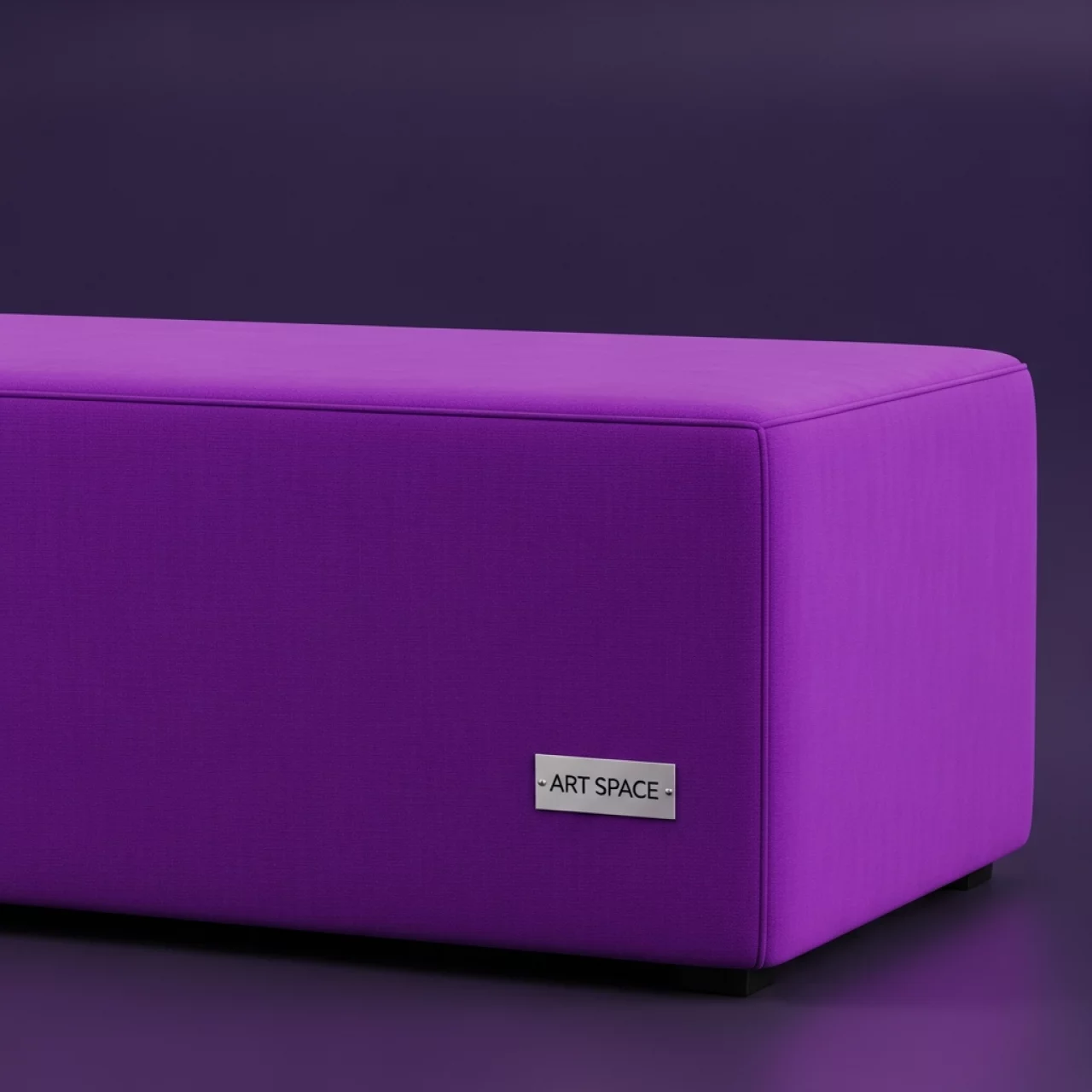 Аренда Пуфик прямоугольный фиолетовый Shape R4E 00143 в Panorama by Mercure — ART SPACE