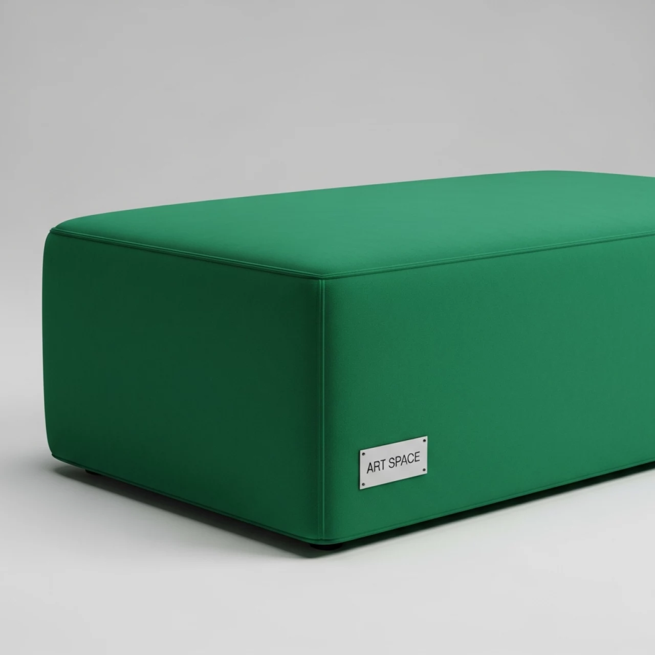 Аренда Пуфик прямоугольный изумруд Shape на Сочи Автодроме — ART SPACE