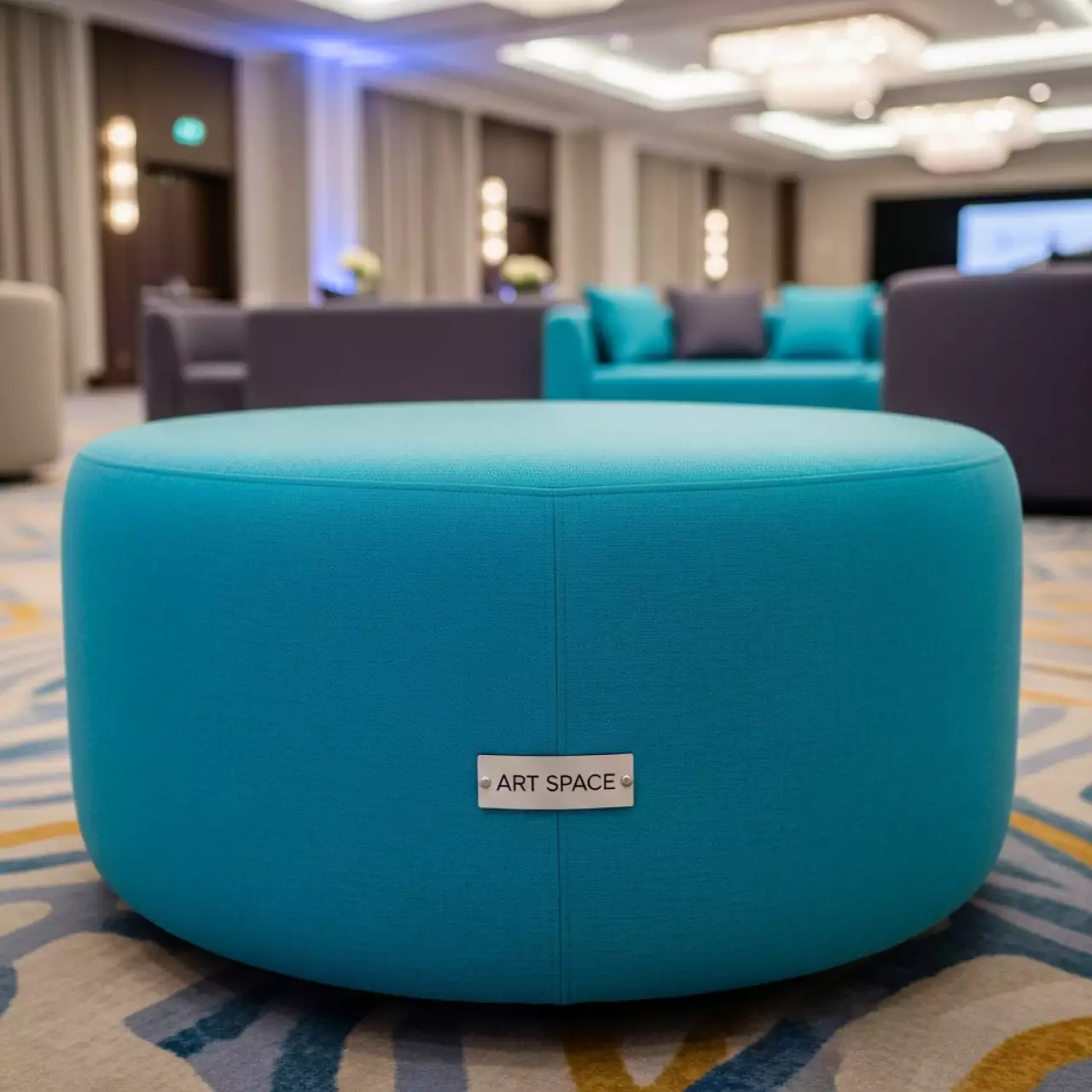 Аренда Пуфик SHAPE бирюзовый в отеле «Звездный» — ART SPACE