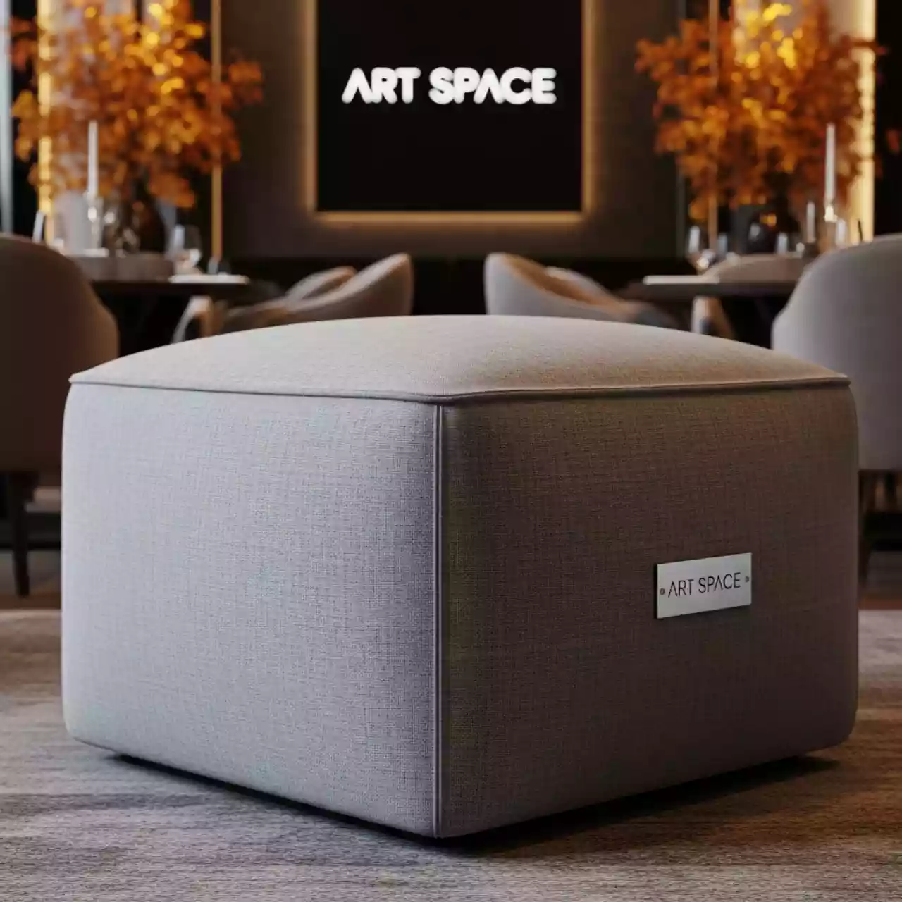 Аренда Пуфик SHAPE Grey в ресторане «Плакучая Ива» — ART SPACE