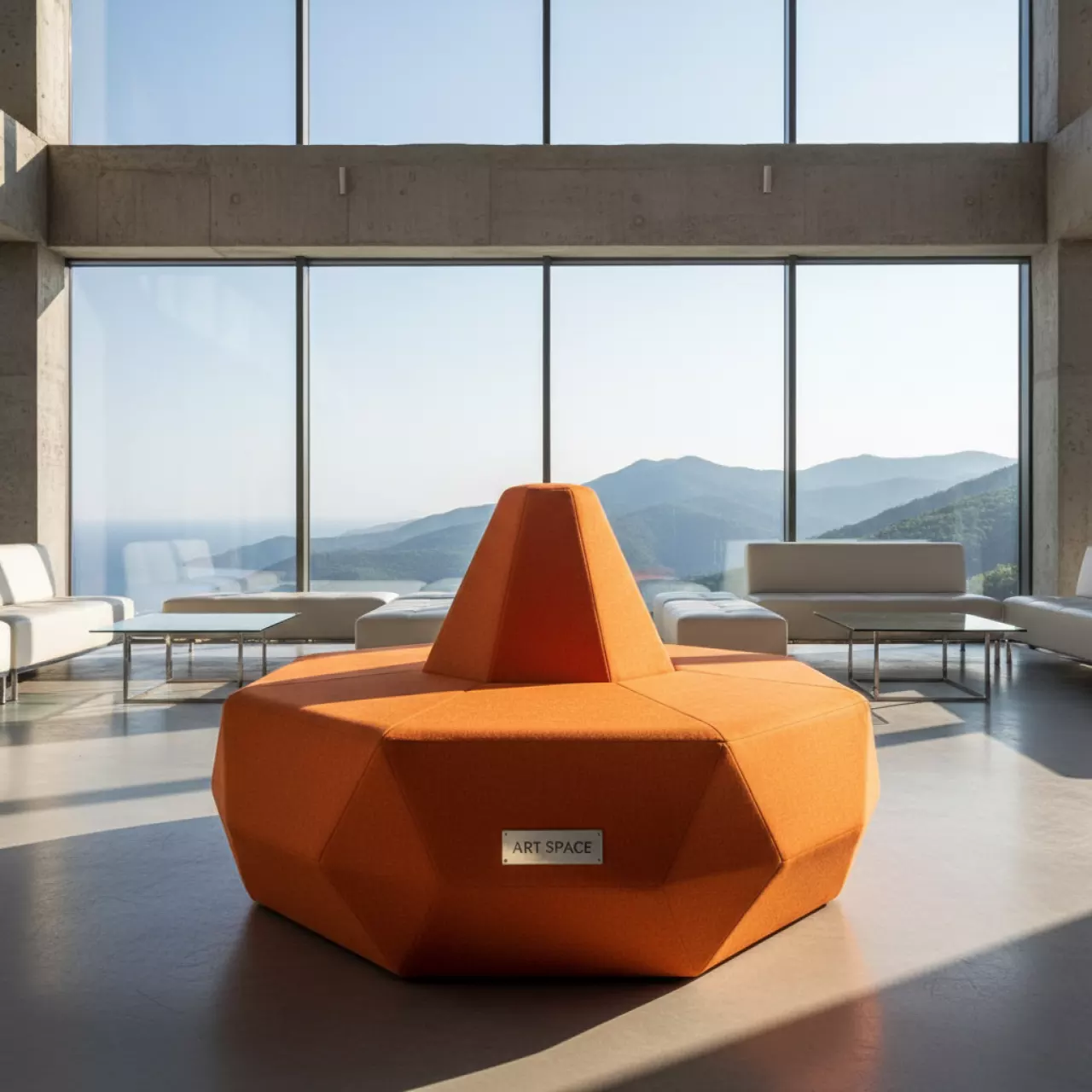 Аренда Пуфик SHAPE ORANGE в Skypark Sochi — ART SPACE