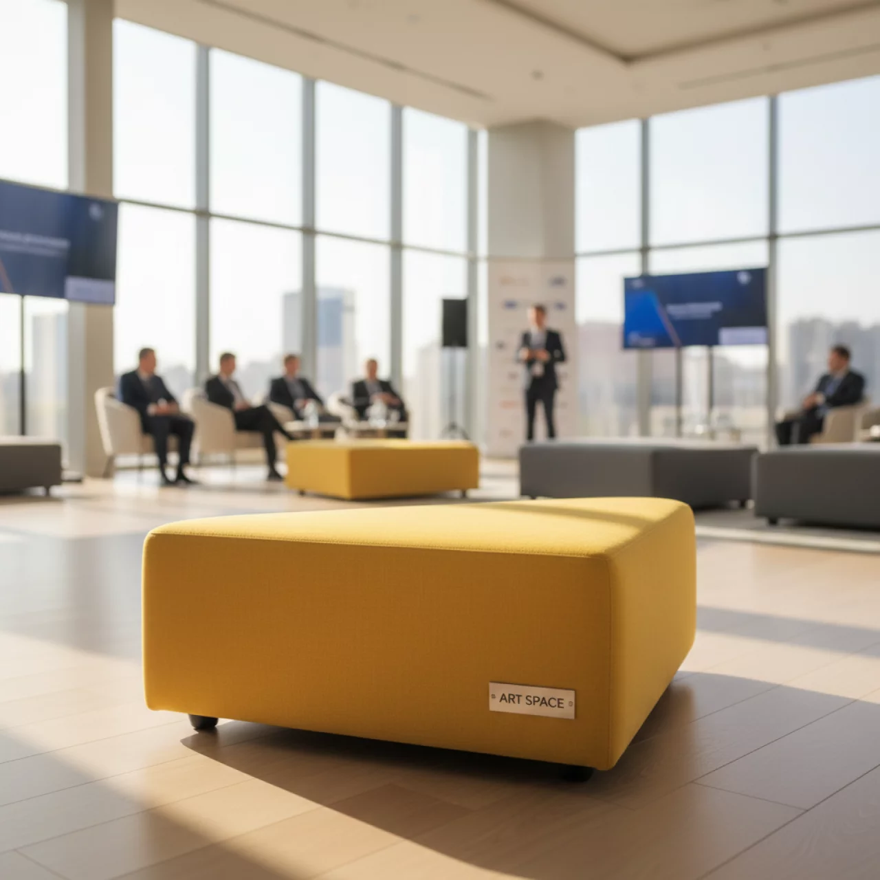 Аренда Пуфик треугольный желтый SHAPE R4E 00125 в Маринс Парк Отеле — ART SPACE