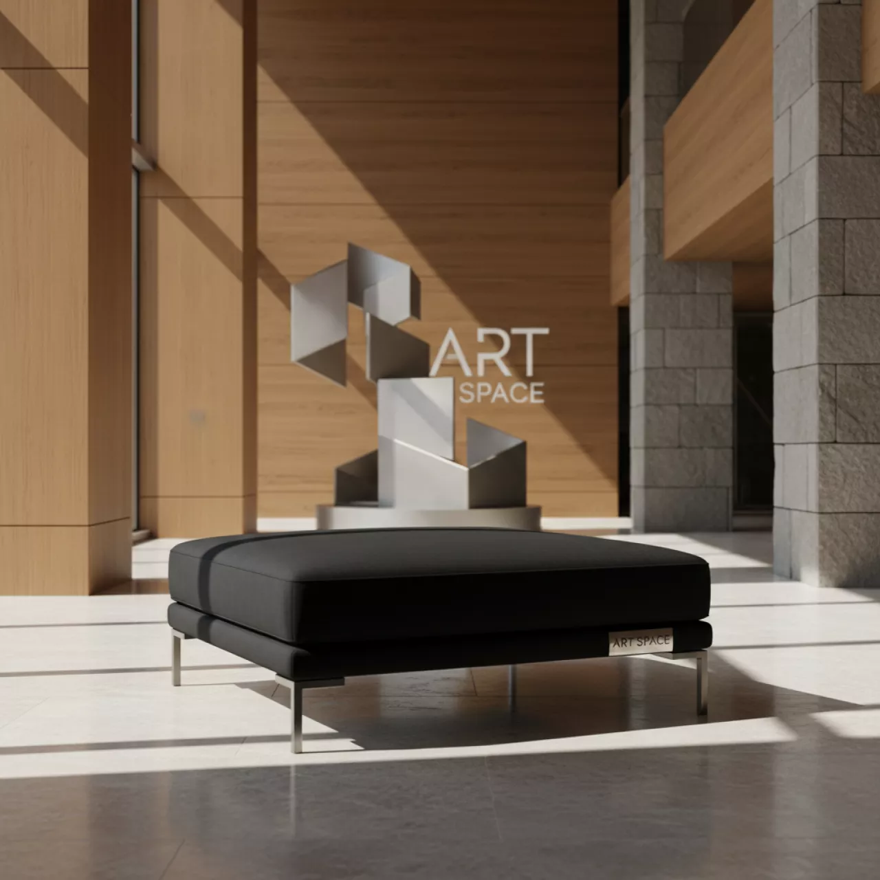 Аренда Пуфик Vental черный в Гранд Отель Поляна — ART SPACE