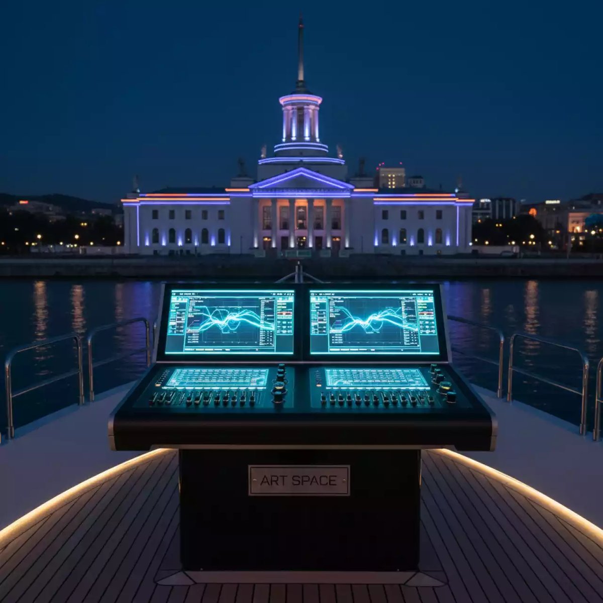 Аренда Пульт световой управления светом Road Hog 4 на VIP теплоходе (Морпорт Сочи) — ART SPACE