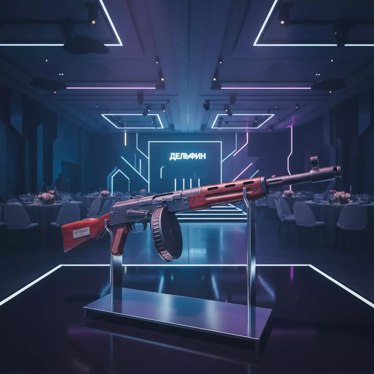 Аренда Пулемет муляж ППШ 1 в банкетном зале «Дельфин» — ART SPACE