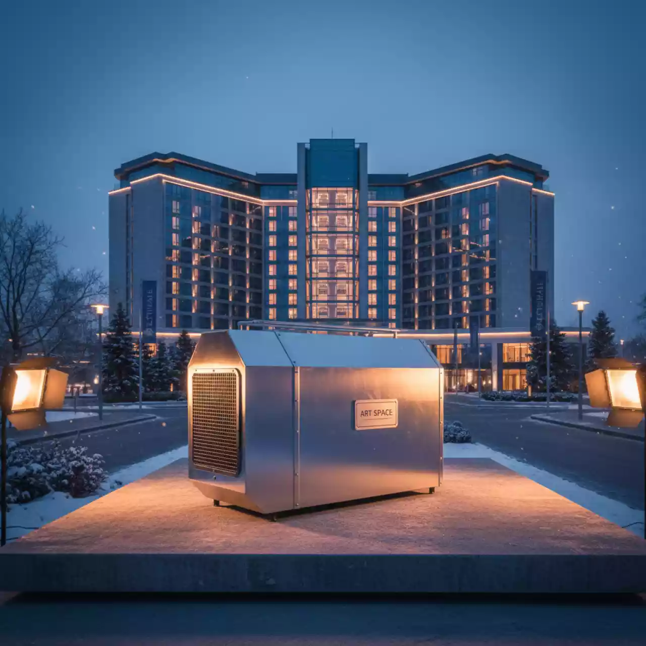 Аренда Пушка дизельная Master 140 кВт в Radisson Blu Resort & Congress Centre — ART SPACE