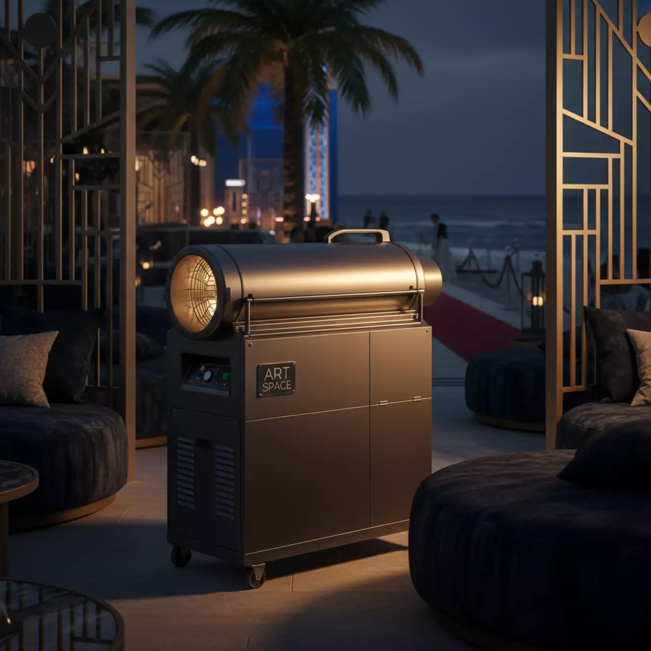 Аренда Пушка дизельная Master 220 кВт в пляжном комплексе VinoGrad — ART SPACE