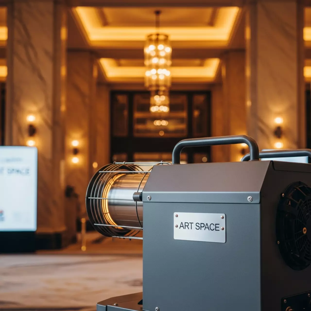 Аренда Пушка тепловая дизельная Бетокс в Mövenpick Hotel — ART SPACE