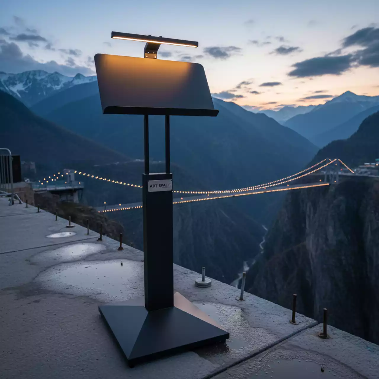 Аренда Пюпитр с подсветкой Veston MUS015 в Skypark Sochi — ART SPACE