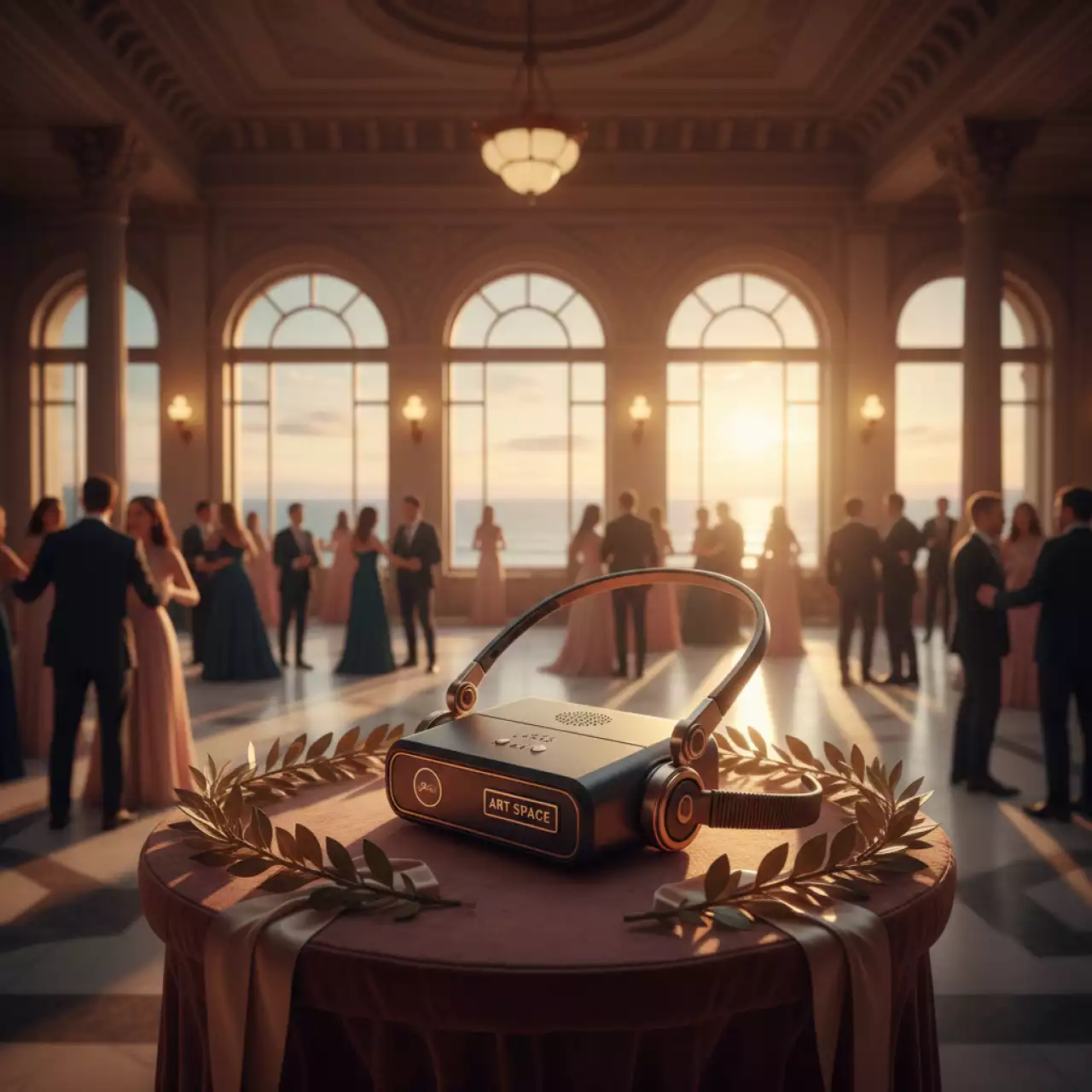 Аренда Радиомикрофон гарнитура с FM передатчиком на поясной усилитель в пляжном клубе Del Mar — ART SPACE