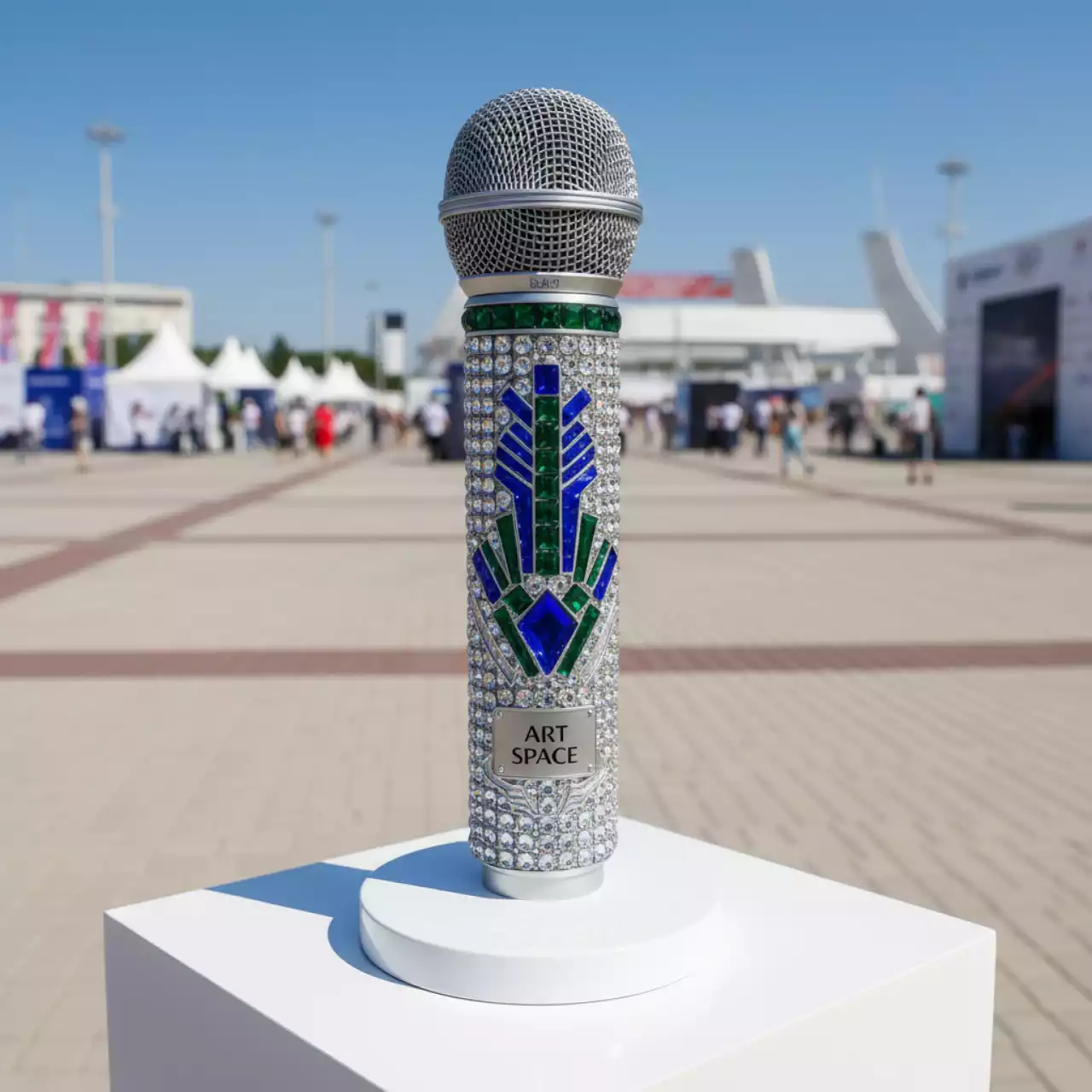 Аренда Радиомикрофон Sennheiser 100G 3 в стразах на Медальной площади — ART SPACE