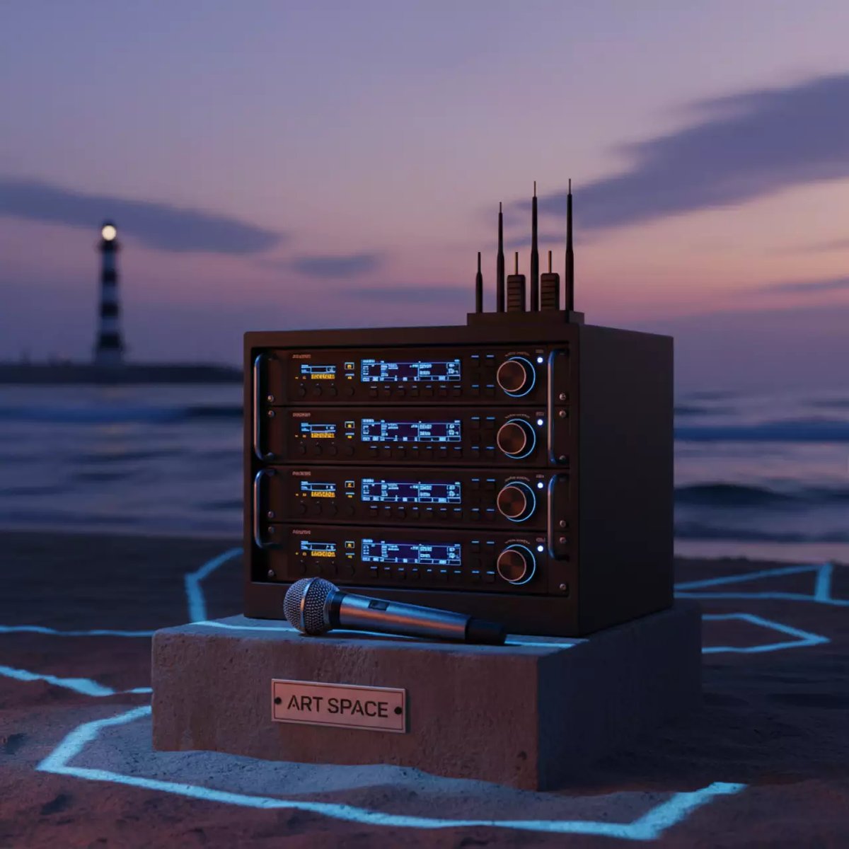 Аренда Радиомикрофоны радиосистемы и системы персонального мониторинга на пляже «Маяк» — ART SPACE