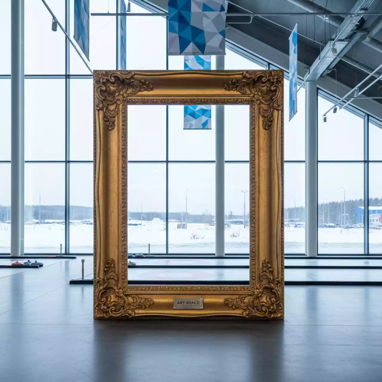 Аренда Рама для картины Grandeur золотой цвет в Керлинговом центре «Ледяной куб» — ART SPACE