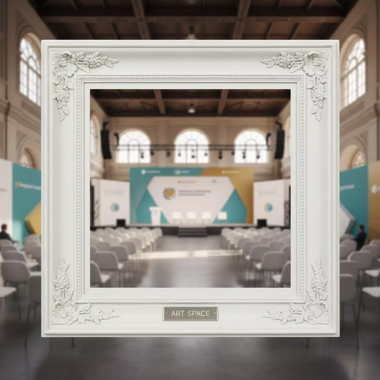 Аренда Рама для картины Vintage белого цвета в Ледовом дворце «Айсберг» — ART SPACE