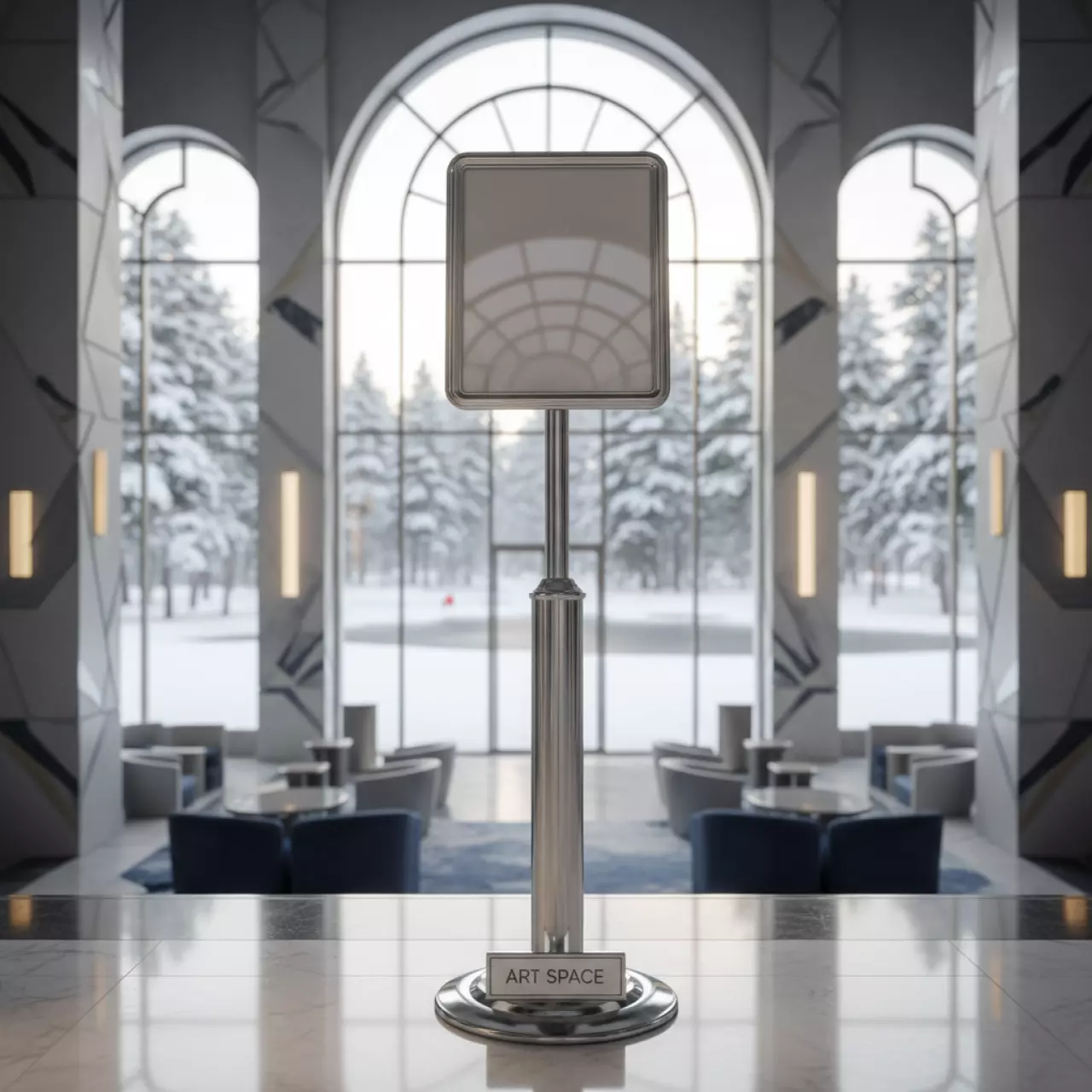 Аренда Рамка указатель A3 Silver в Bridge Resort — ART SPACE