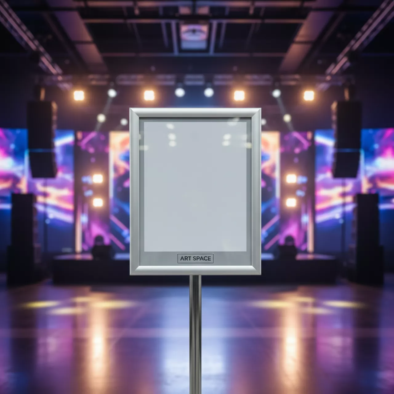 Аренда Рамки указатели для столбиков ограждения в ледовом дворце «Роза Хутор» — ART SPACE