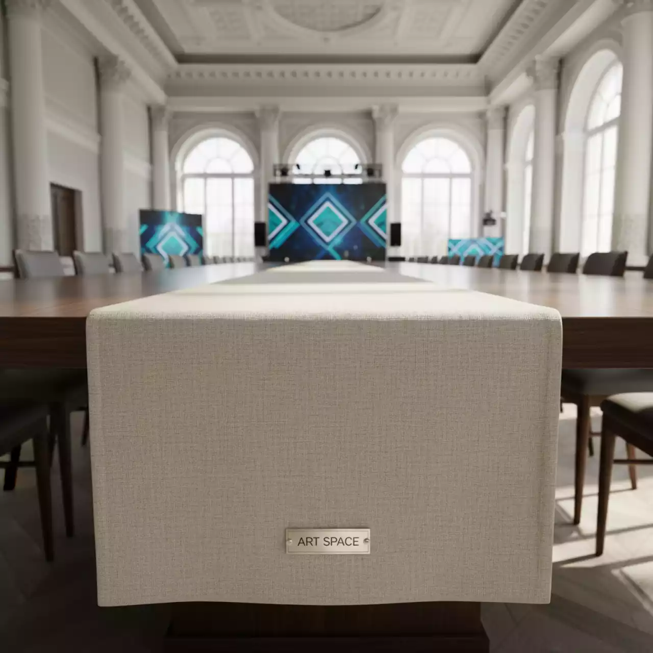 Аренда Раннер льняной светло бежевый в Сириус Арене — ART SPACE