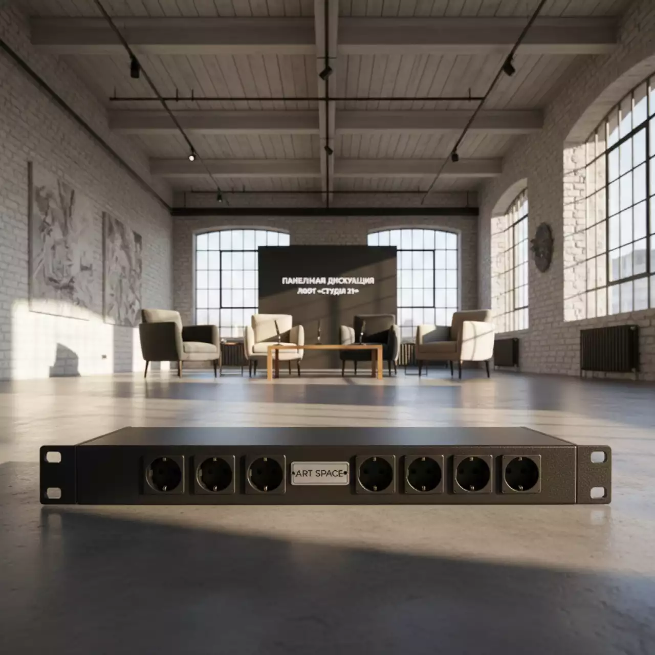 Аренда Распределитель питания EDS ER 408 Schuko 8 out 16 А в лофте «Студия 21» — ART SPACE