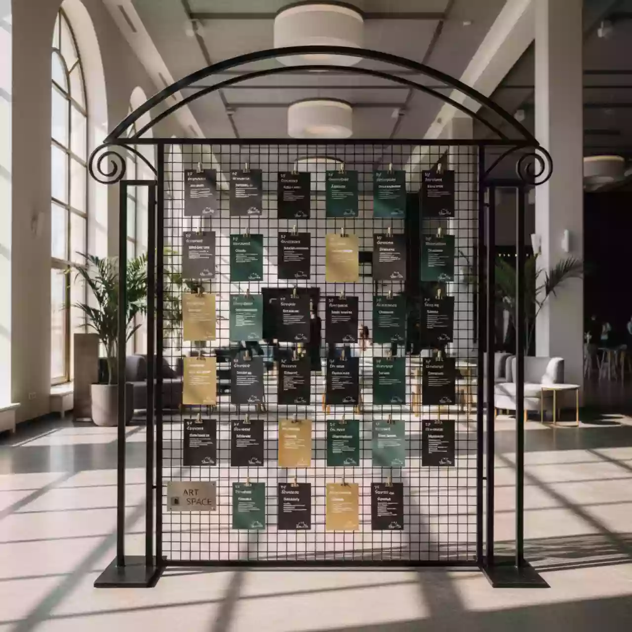 Аренда Рассадка черная сетка в Novotel Resort — ART SPACE