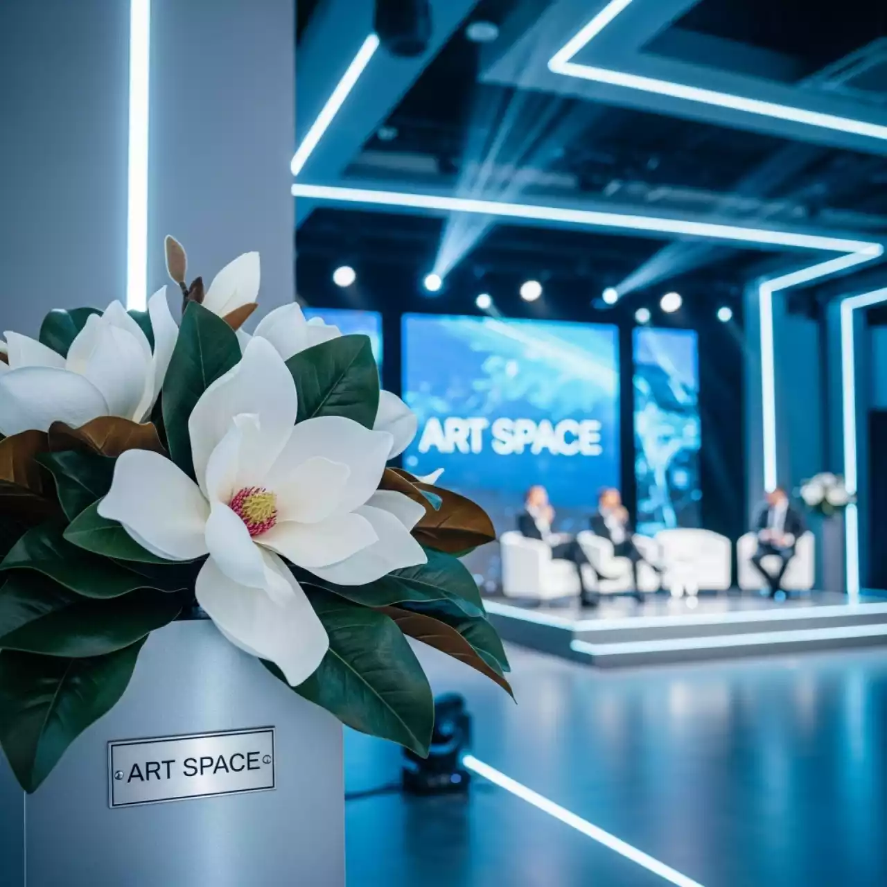 Аренда Растение искусственное магнолия в банкетном зале «Дельфин» — ART SPACE