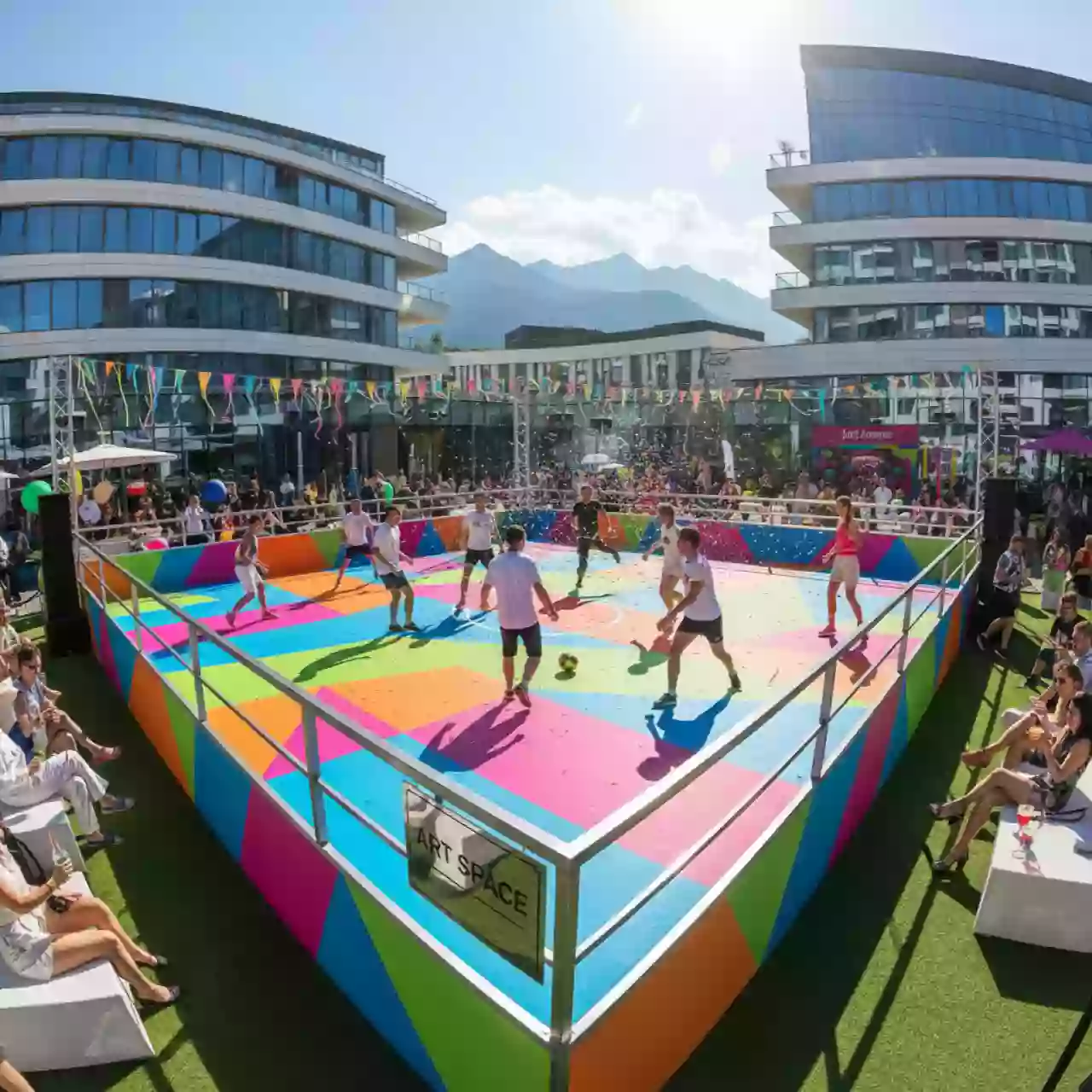 Аренда Развлечений Футбольных в Radisson Hotel Rosa Khutor — ART SPACE