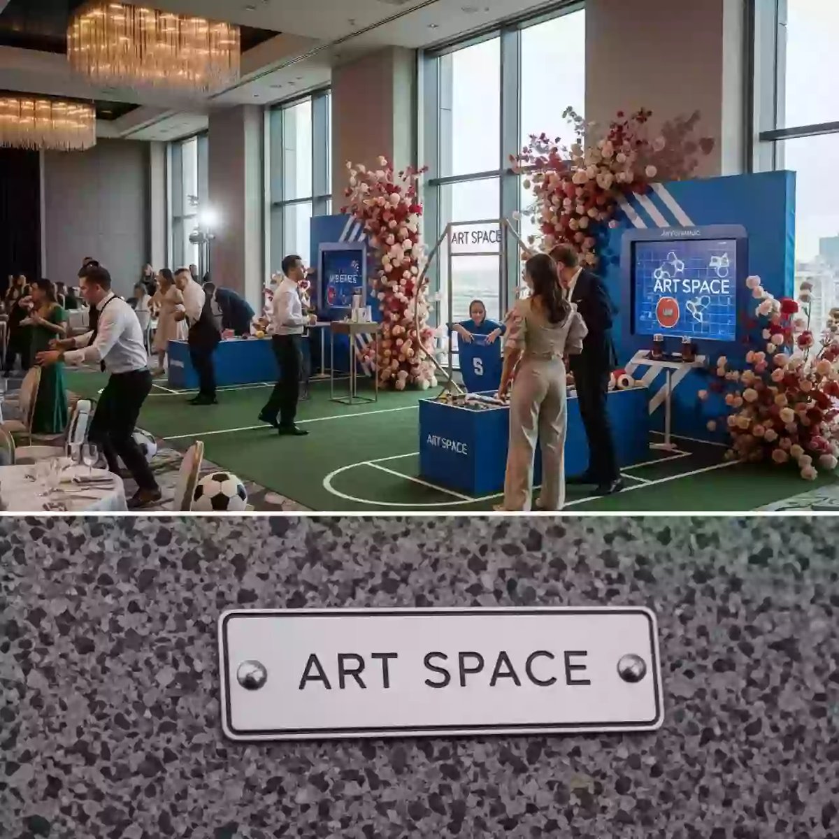 Аренда развлечения на День физкультурника в банкетном зале «Дельфин» — ART SPACE