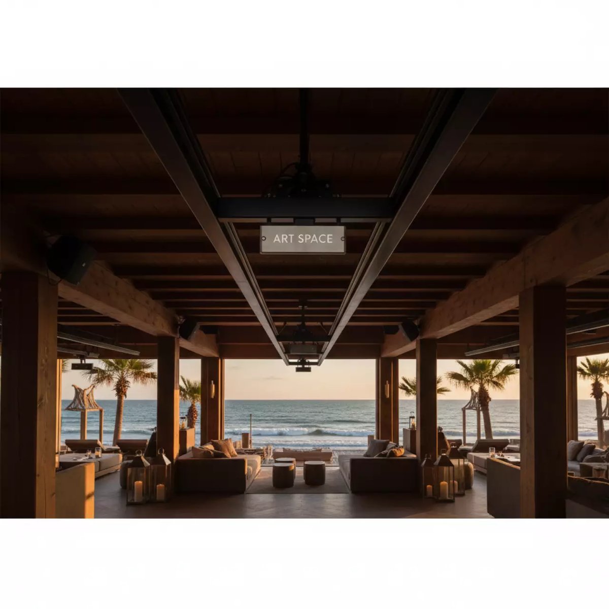 Аренда Рельсовая система Black Sensor BS SCHOOL 86 Medium в пляжном клубе Del Mar — ART SPACE