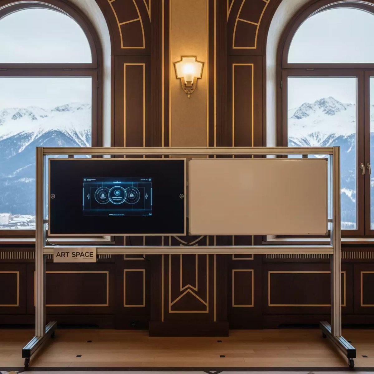 Аренда Рельсовая система для интерактивной панели и доски комбинированная Базис 3000х1200 1500х1200х90 мм в Radisson Hotel Rosa Khutor — ART SPACE