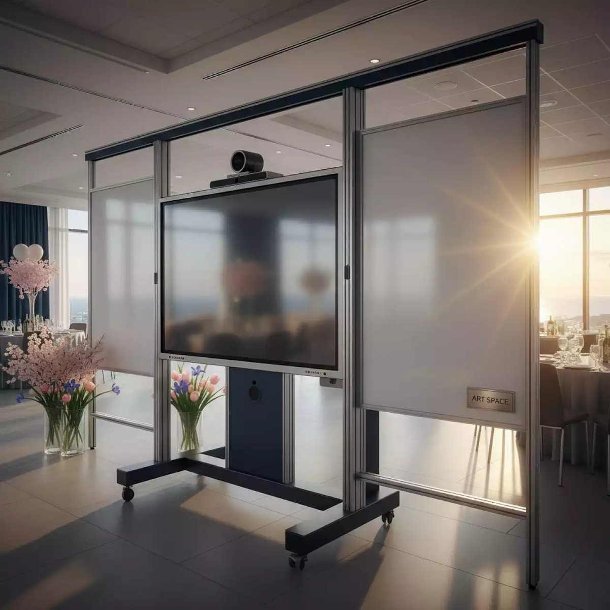 Аренда Рельсовая система КМ ES SL с магнитно маркерной доской и интерактивной панелью 75 в комплексе Sea Galaxy — ART SPACE