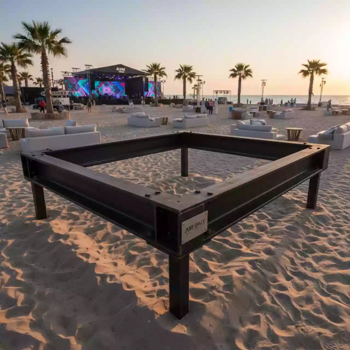 Аренда Рельсовая система маркерная Базис 4000х1500 мм на пляже «Маяк» — ART SPACE