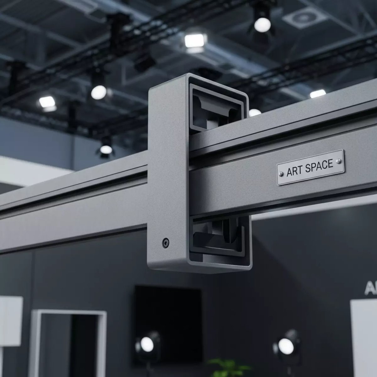 Аренда Рельсовая система PolyGlide Slide МОНО 10 для ЖК и ИД 65 75 КР 230 Р мел в Керлинговом центре «Ледяной куб» — ART SPACE