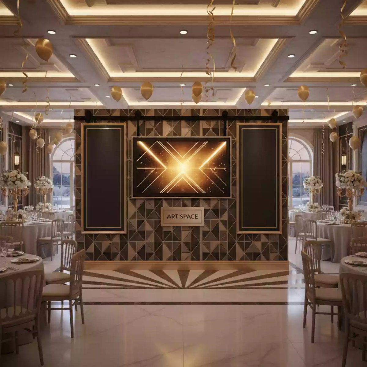 Аренда Рельсовая система Skilo 2 меловые доски интерактивная панель 75" в Delta Sirius — ART SPACE