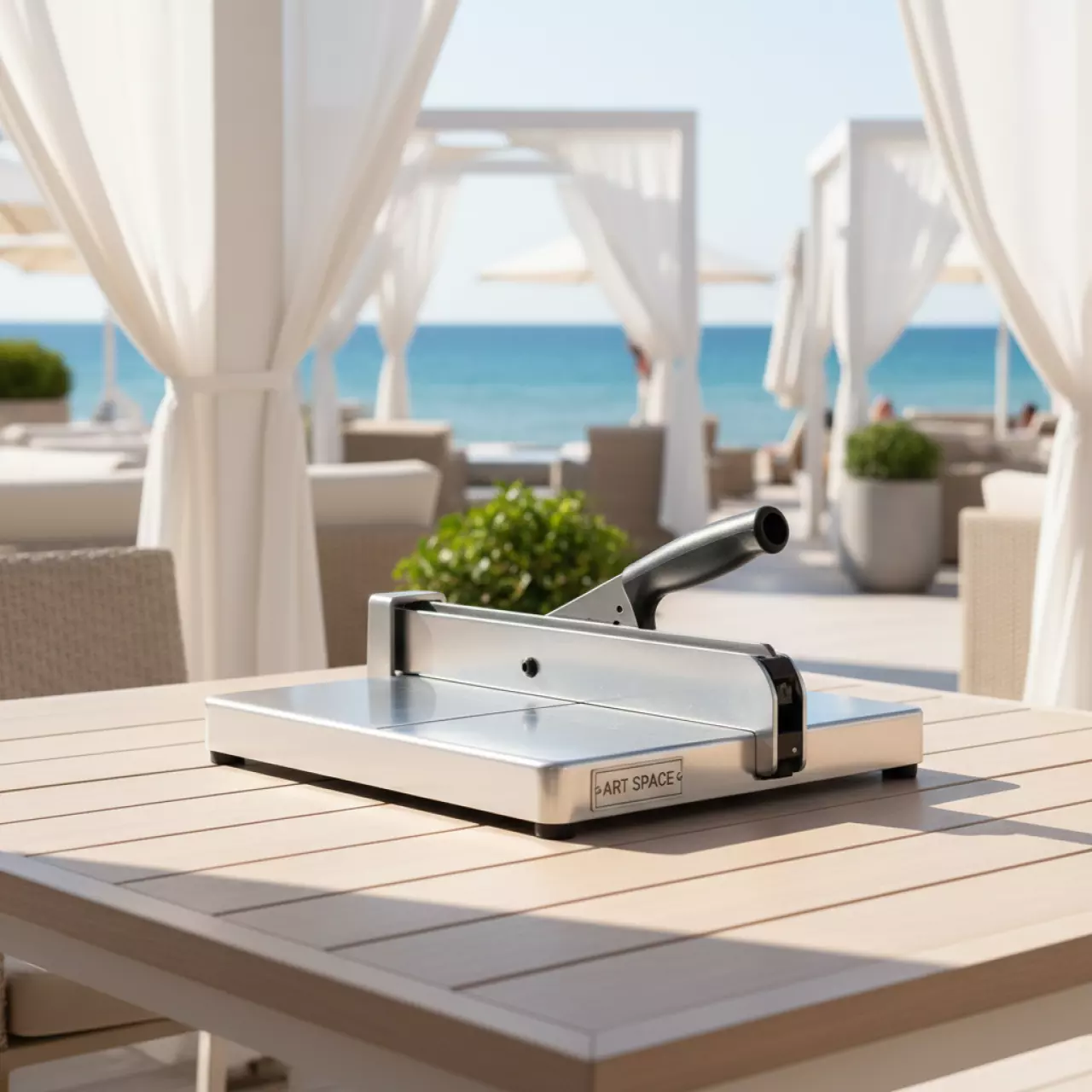 Аренда Резак для бумаги Brauberg SUPER A4 в пляжном клубе Del Mar — ART SPACE