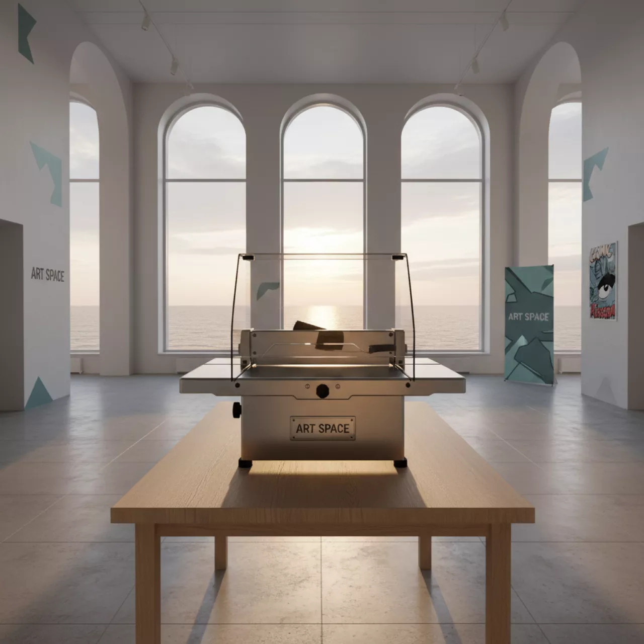 Аренда Резак для бумаги Steiger M 4320 на территории Морпорта Сочи — ART SPACE