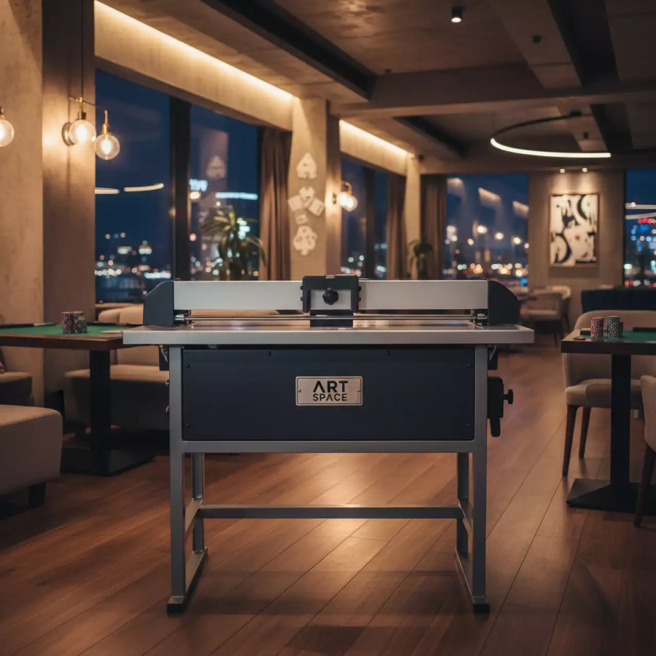 Аренда Резак для бумаги Steiger R 200 со столом в ресторане «Паруса» — ART SPACE