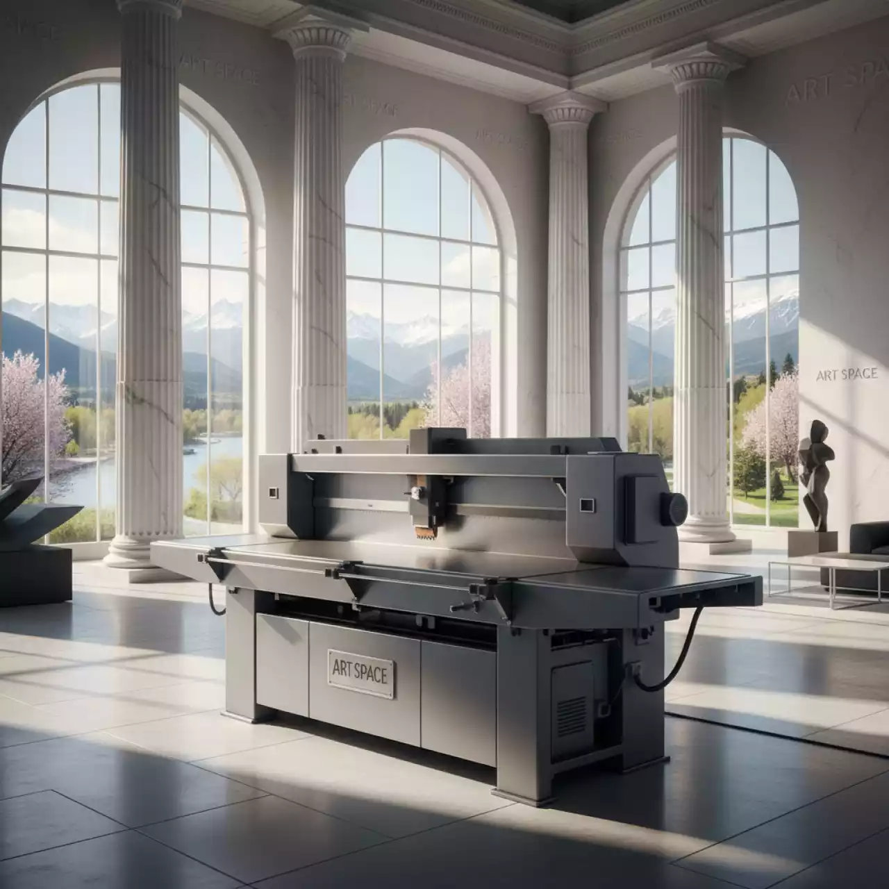 Аренда Резательная машина гидравлическая одноножевая Dapeng SQZK1850DH 15 185 см на Имеретинской набережной — ART SPACE