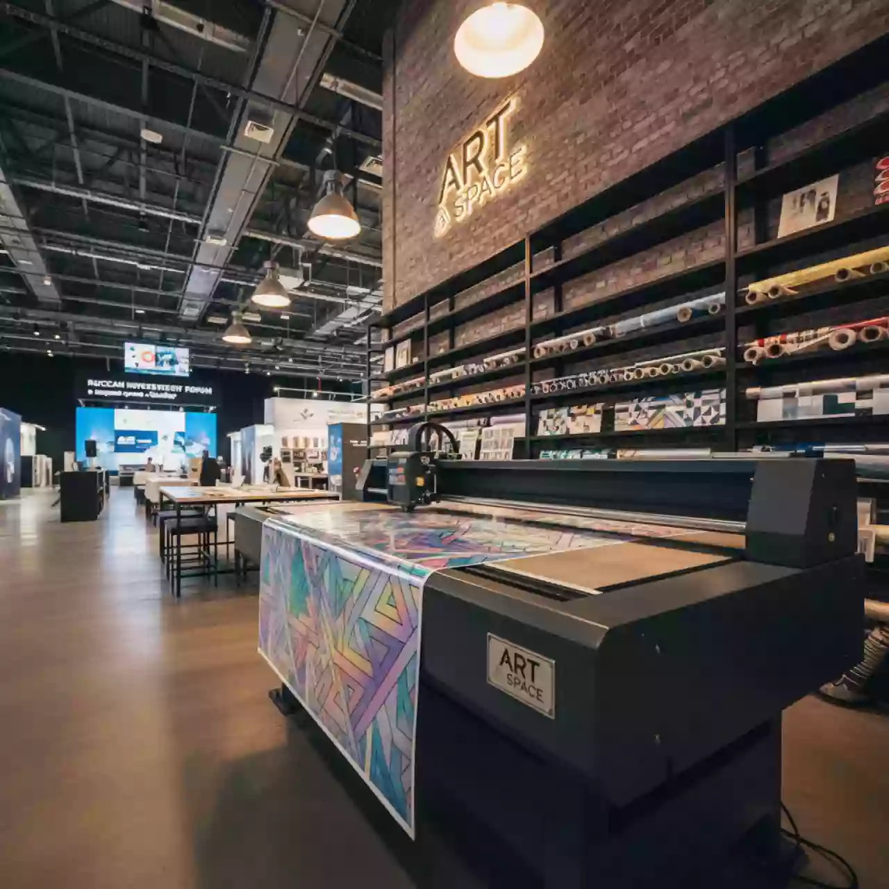 Аренда Режущего плоттера Intec ColorCut FB550 в ледовой арене «Шайба» — ART SPACE