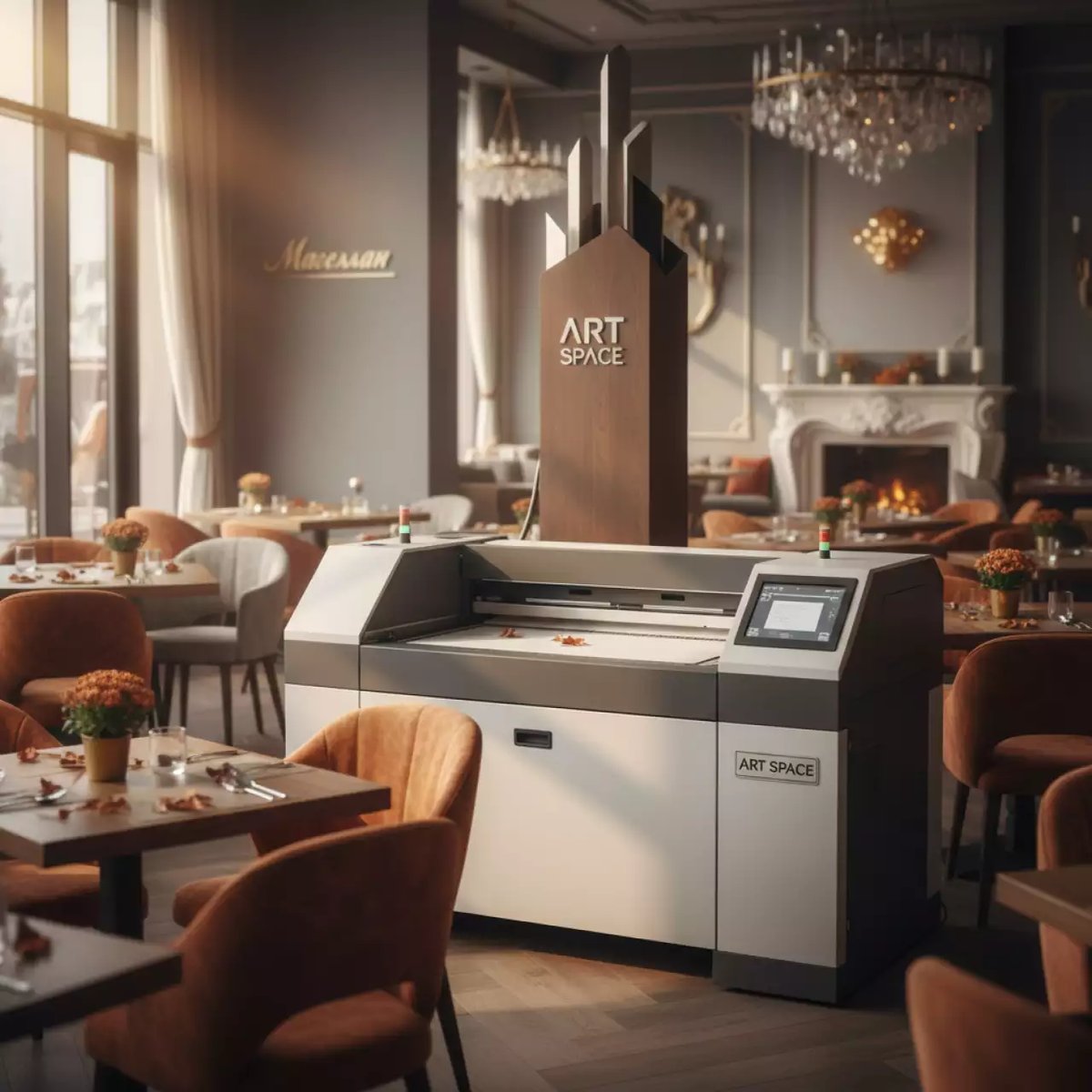 Аренда Режущий плоттер Intec ColorCut SC5000 в ресторане «Магеллан» — ART SPACE