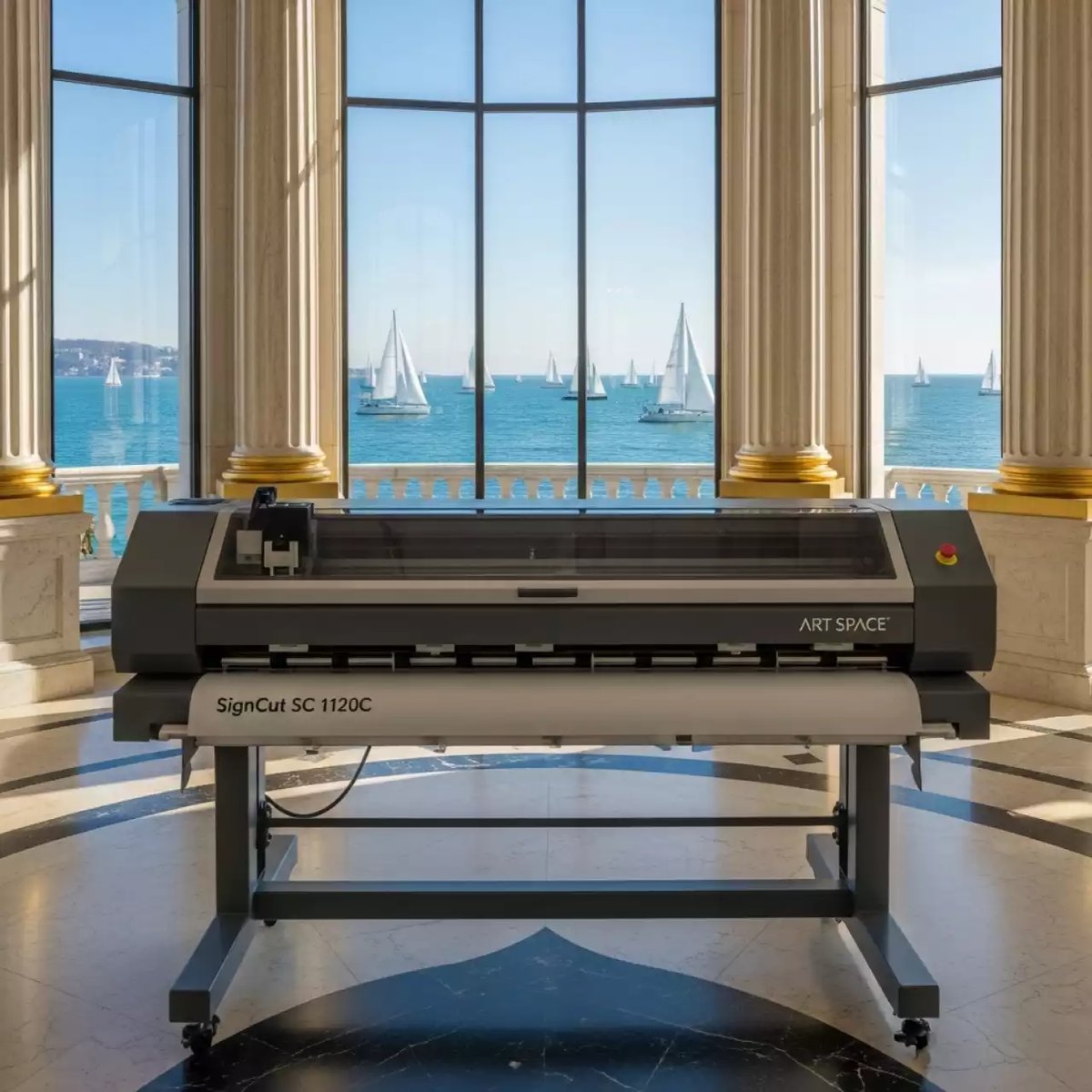 Аренда Режущий плоттер SignCut SC 1120C на парусной регате (Сочи) — ART SPACE