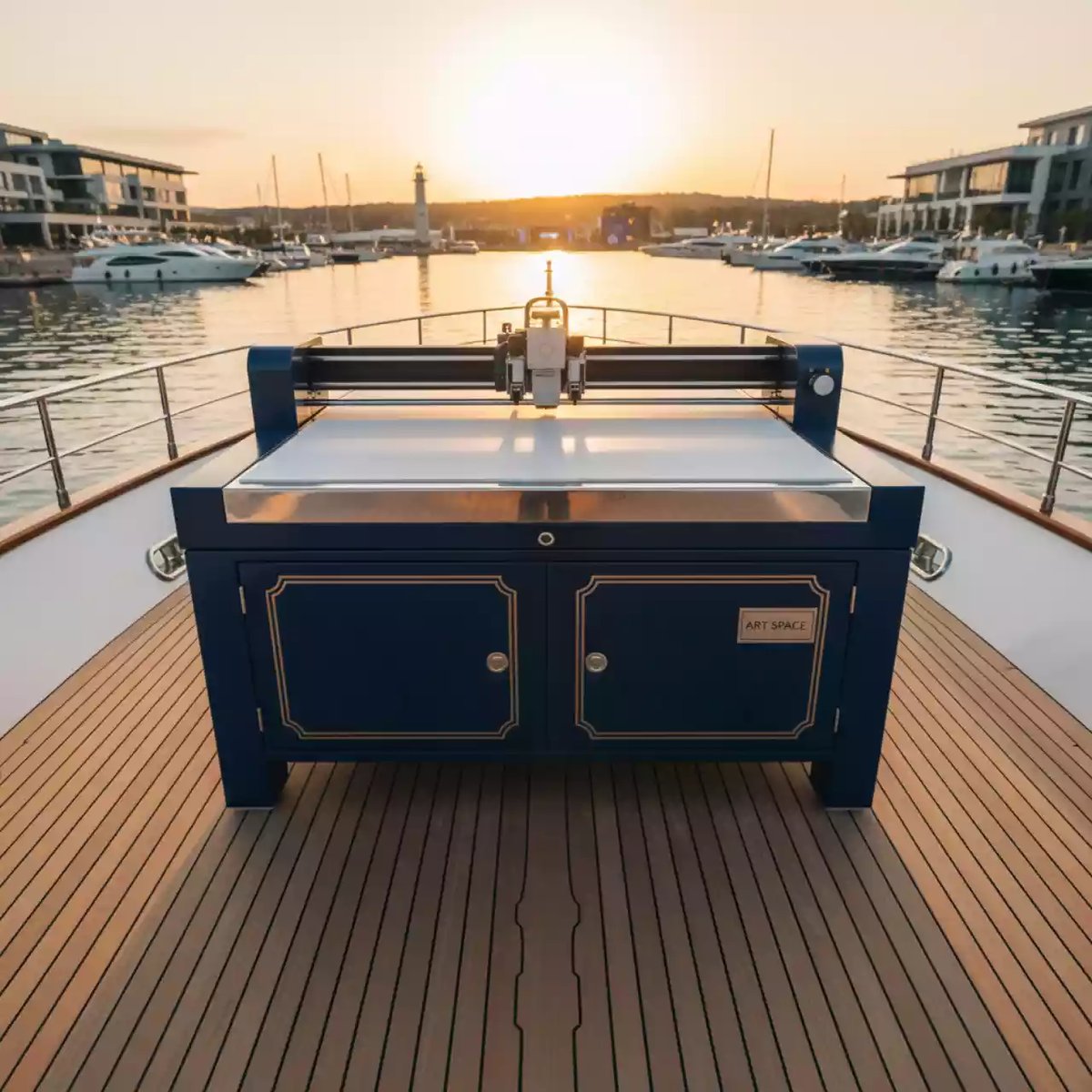 Аренда Режущий плоттер StarCut F6090 на VIP-яхте (Имеретинский порт) — ART SPACE